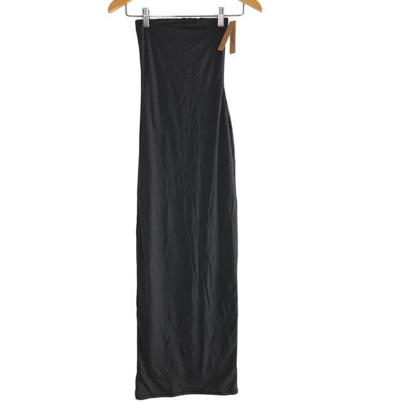 SKIMS Fits Everybody Tube Dress Strapless Bodycon Maxi Onyx Black NWT S - Picture 3 of 7